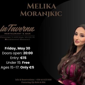 *LA TAVERNA // 30.05.2025**

Planera inget för fredagskvällen,
för La Taverna ordnar en fest som vi inte haft på länge!

För en fantastisk kväll och oförglömlig stämning ansvarar Melika Moranjkić, och för musiken före och efter står DJ Kabi och Riki.

Int